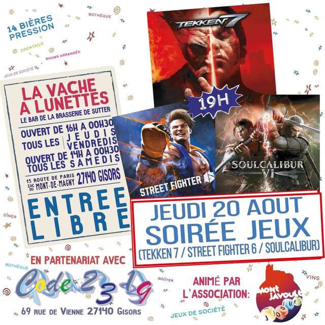 Soirée jeux vidéo fight