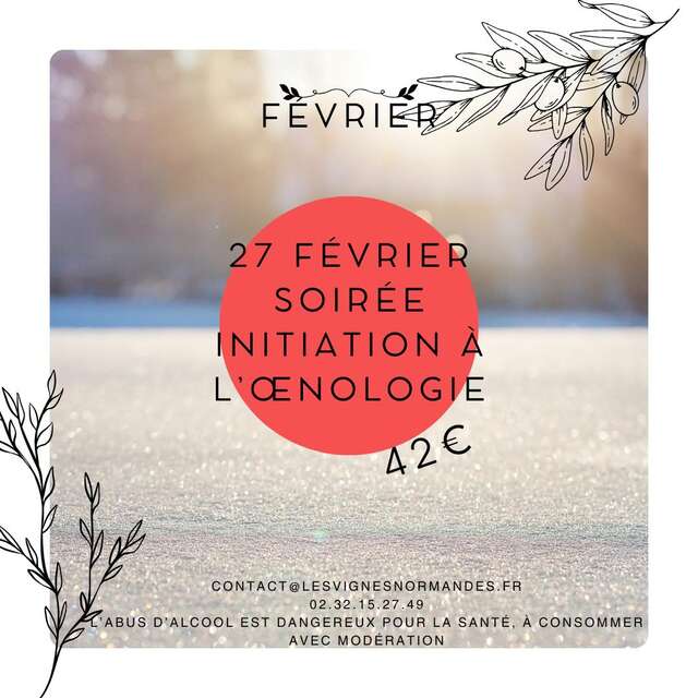 Soirée initiation à l'œnologie