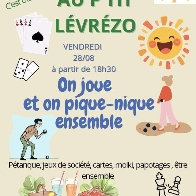 Soirée jeux et pique-nique