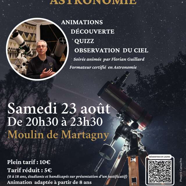 Soirée découverte et observation astronomie