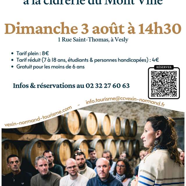 Visite et dégustation à la cidrerie du Mont Viné