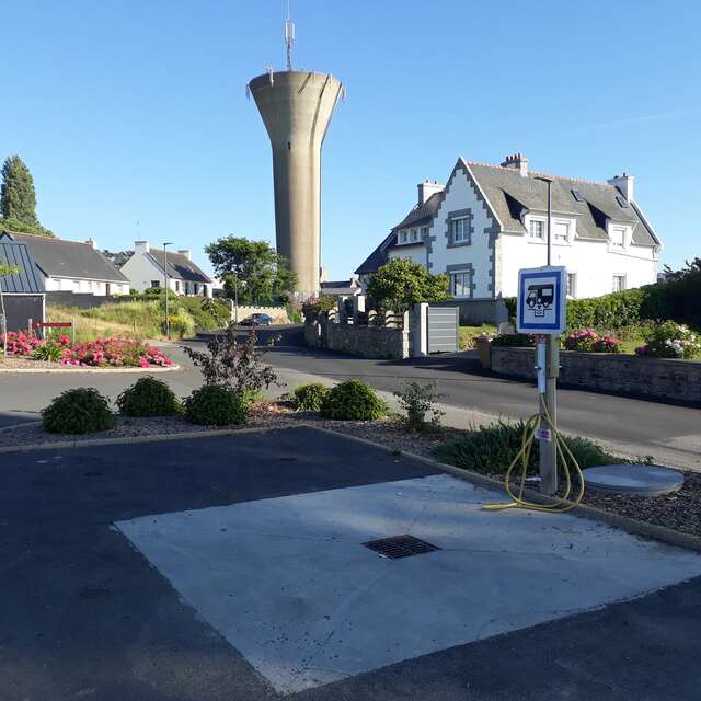 Aire de stationnement et vidange rue Ribiscia