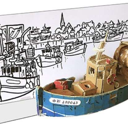 Atelier manuel - Chalutier en carton - Pour enfants entre 8 et 12 ans
