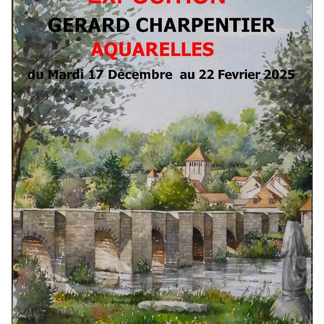 Exposition d'aquarelles de Gérard Charpentier