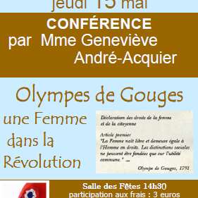 Conférence : Olympe de  Gouges, une Femme dans la révolution