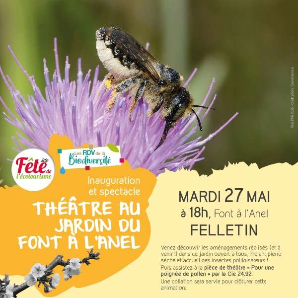 Inauguration et  spectacle / Théâtre au jardin du Font à L’Anel