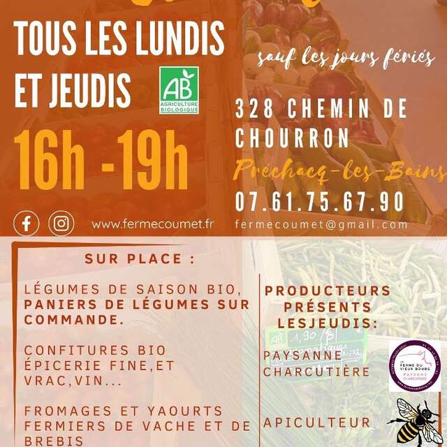 Marché vente à la ferme