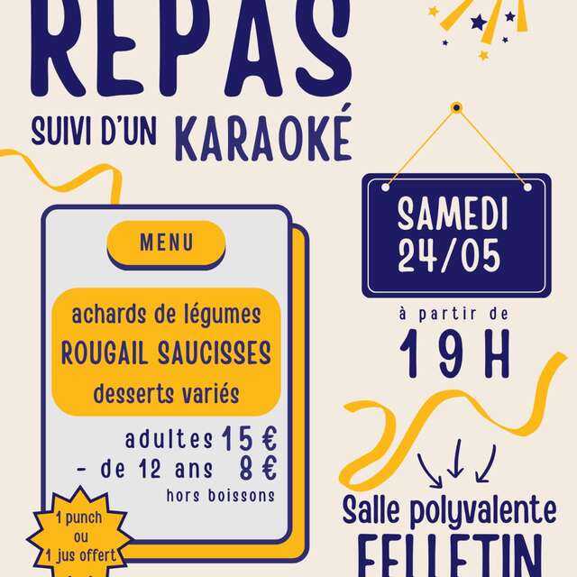 Repas + karaoké