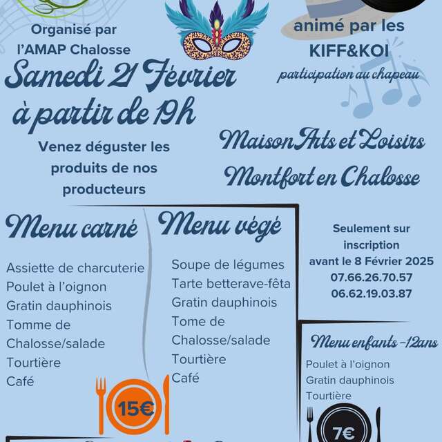 Repas et bal du carnaval de Montfort