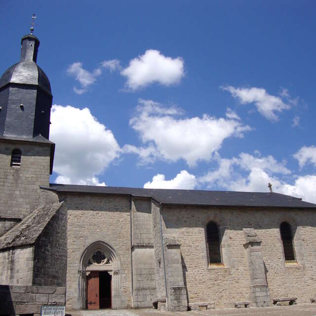 Eglise Saint-Sylvestre - Buste reliquaire et phylactère