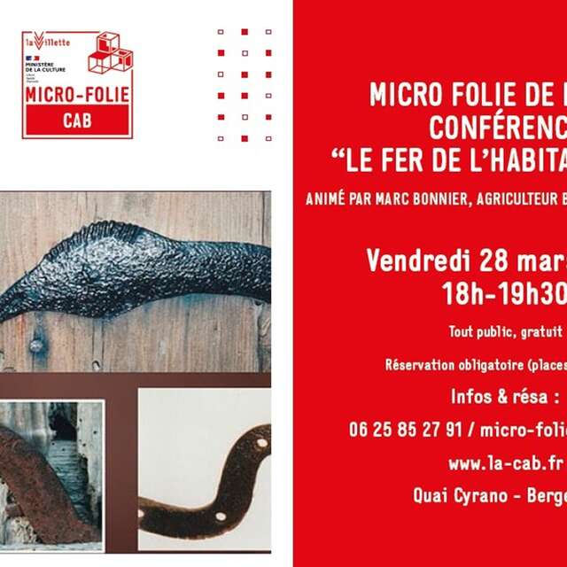 La Micro-Folie de la CAB | Conférence : le fer de l'habitat rural