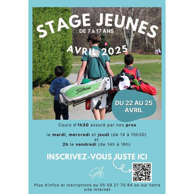 Stage golf jeunes avril