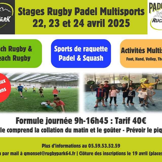 stage rugby padel multisports