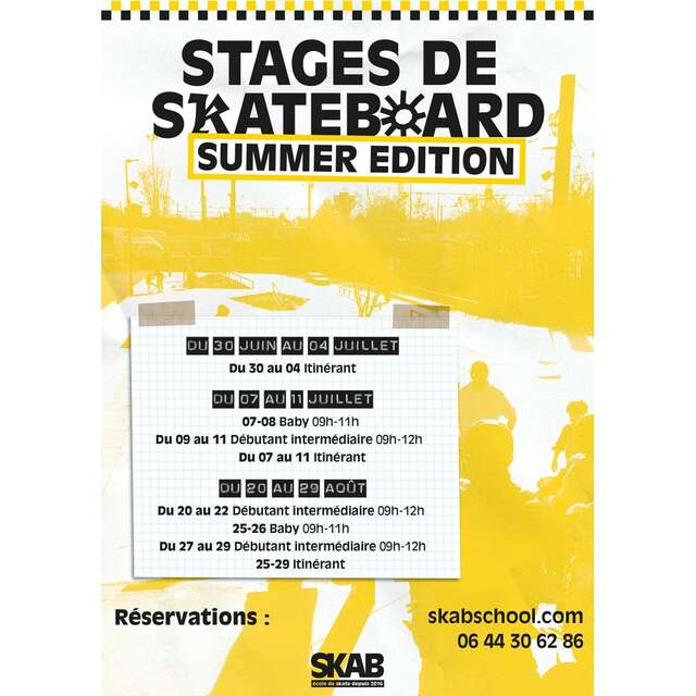 SKAB school - Stage skate été 2025