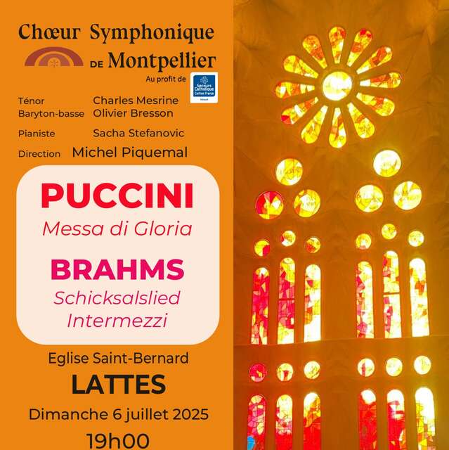 CONCERT PUCCINI MESSA DI GLORIA BRAHMS SCHICKSALSLIED INTERMEZZI