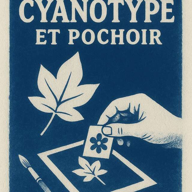 LES ATELIERS DE LA CABANE :  CYANOTYPE ET POCHOIR