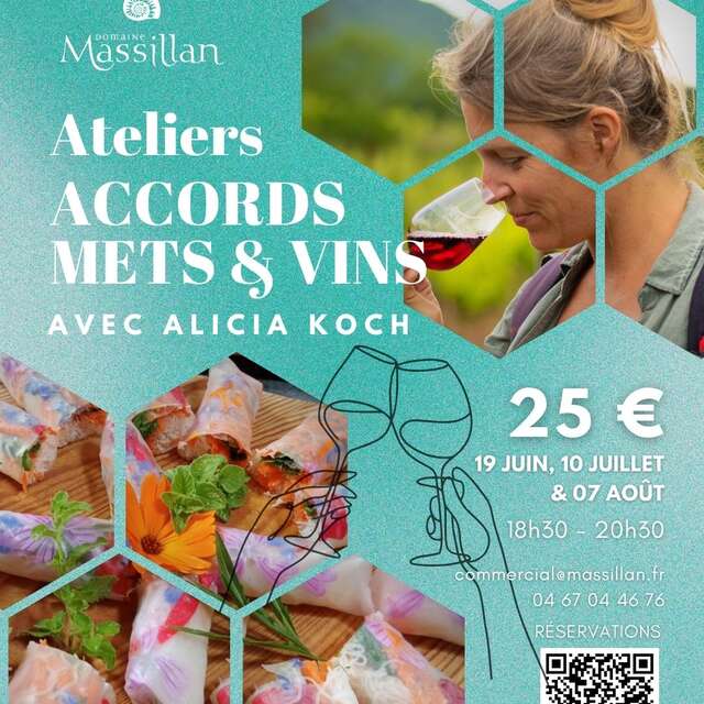 ATELIERS ACCORDS METS & VINS AU DOMAINE MASSILLAN
