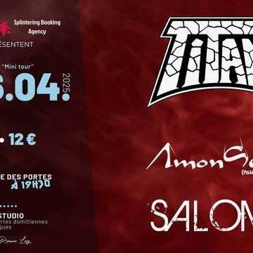 CONCERT TITAN + AMON SETHIS +SALOMÉ