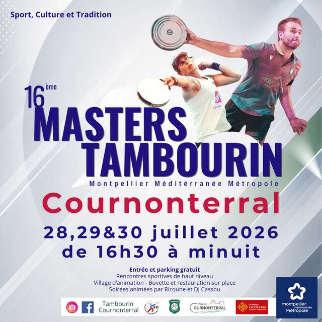 MASTERS TAMBOURIN MONTPELLIER METROPOLE