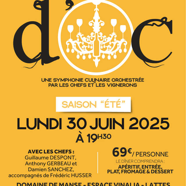 DÎNER D’OC SAISON « ÉTÉ »