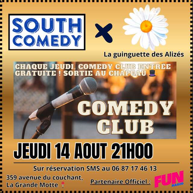 SOIRÉE STAND-UP À LA GUINGUETTE DES ALIZÉS