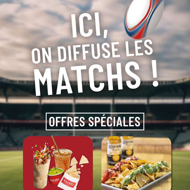 DIFFUSION COUPE DU MONDE DE RUGBY NACHOS