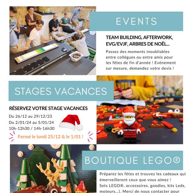 STAGES VACANCES D'HIVER LA MAISON BRIQUE