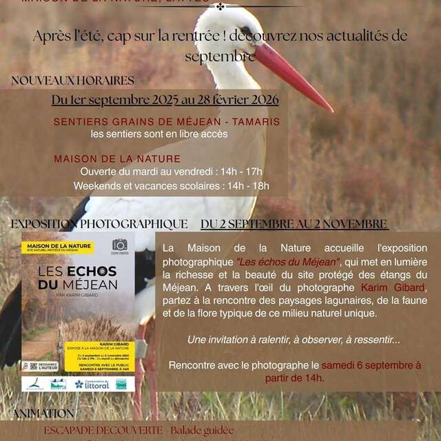 EXPOSITION PHOTOGRAPHIQUE - MAISON DE LA NATURE