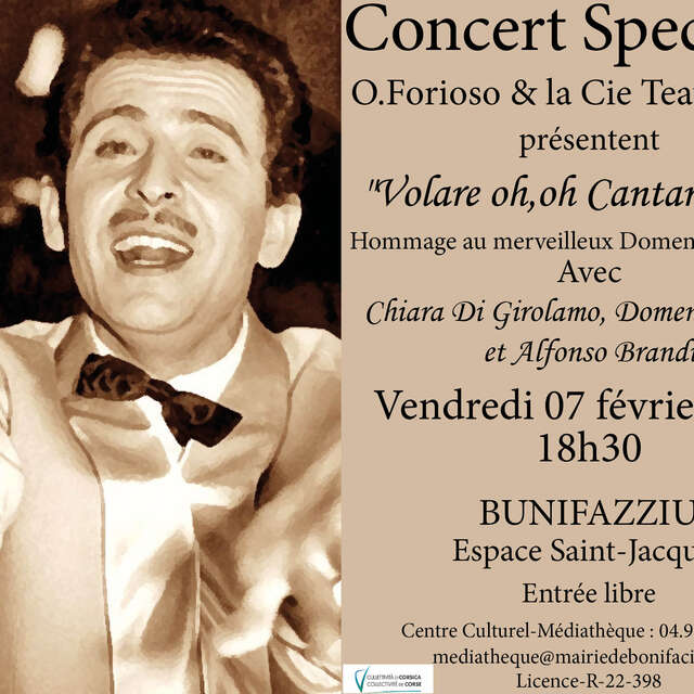 CONCERT ET SPECTACLE "VOLARE OH, OH CANTARE OH,OH