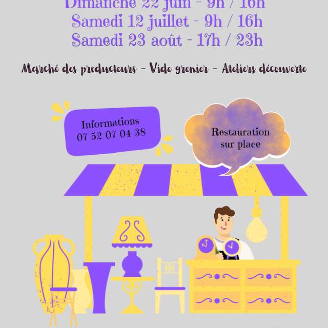 Marché des producteurs, vide-grenier et ateliers découverte à Petreto