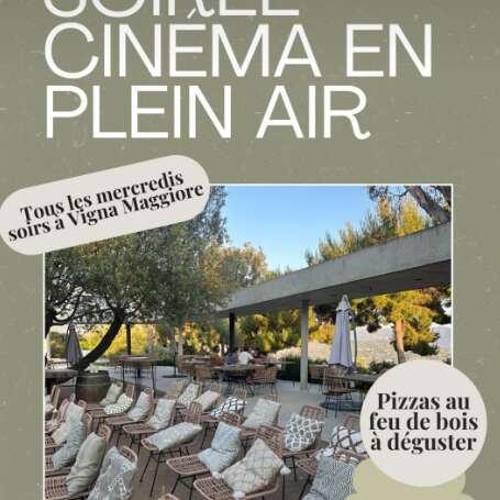 Soirée cinéma en plein air au camping Vigna Maggiore