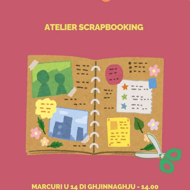 Atelier scrapbooking à la Médiathèque de Petreto-Bicchisano