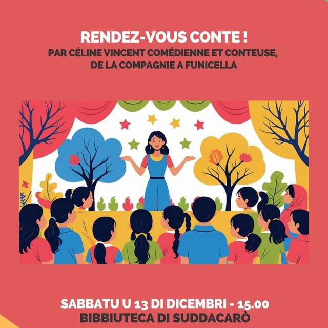 "Rendez-vous conte" par Céline Vincent à la bibliothèque de Sollacaro