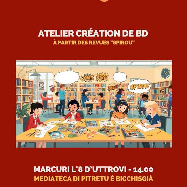 Atelier Création de BD à la Médiathèque de Petreto-Bicchisano
