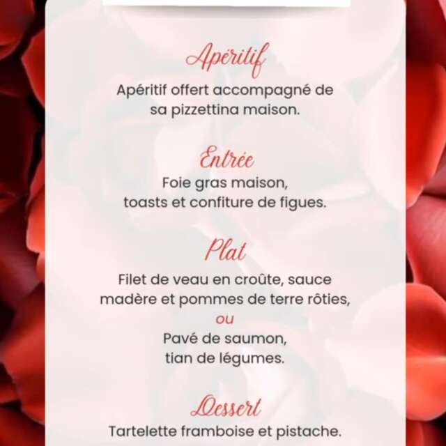 Soirée de la Saint-Valentin au restaurant L'Ambata