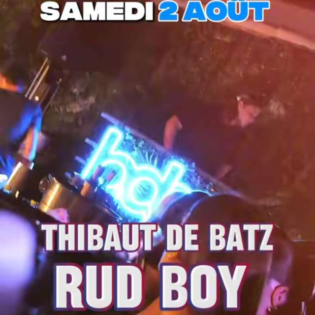 Soirée avec DJ Thibaut de Batz et Rud Boy au BDA