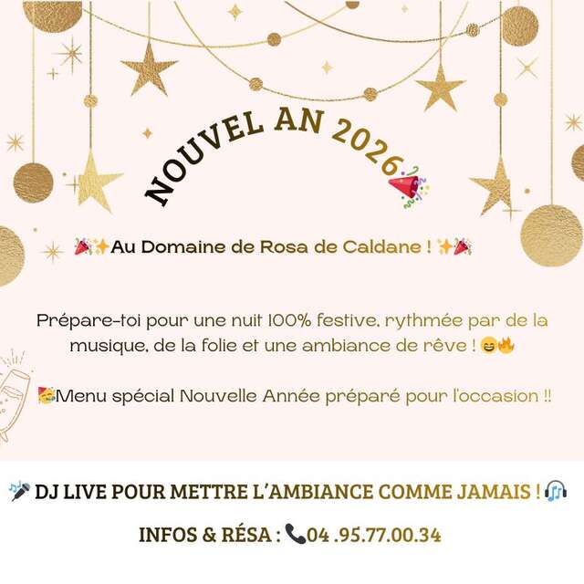 Réveillon du Nouvel An au Domaine Rosa de Caldane