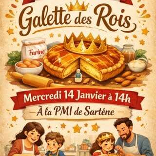 Atelier Parents-Enfants à la PMI de Sartène – Galette des Rois