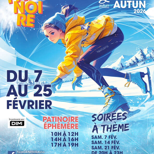 La patinoire éphémère d’Autun