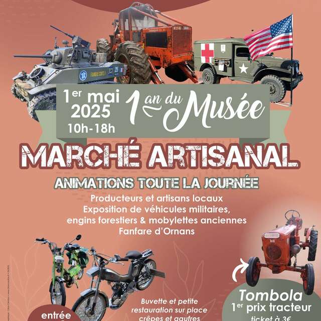 Marché artisanal & 1 an du musée du tracteur à Loulans-Verchamp
