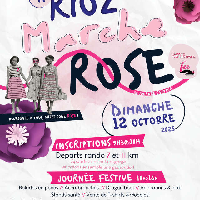 Marche rose et journée festive à Rioz