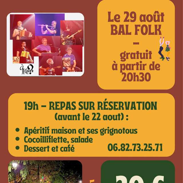 Soirée bal folk à Fondremand