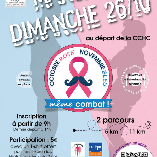 Marche solidaire Octobre Rose et Novembre Bleu en Haute Comté