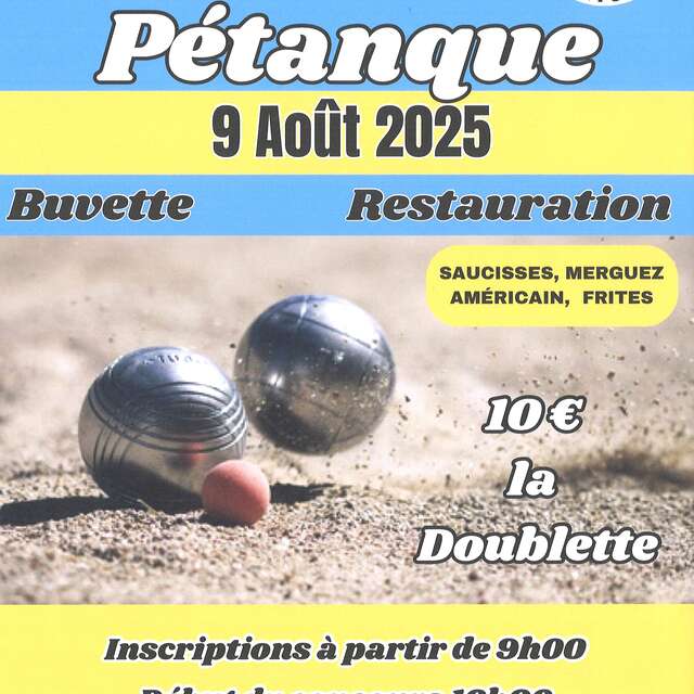 Tournoi de pétanque