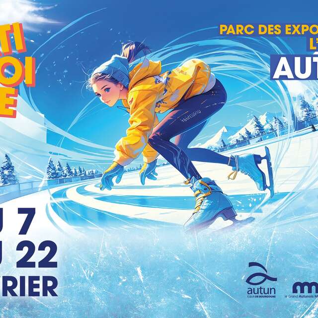 La patinoire éphémère d’Autun