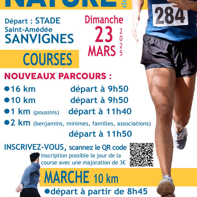 Course nature des lacs de Sanvignes