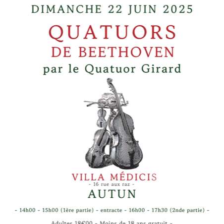 Concert l'intégrale des Quatuors