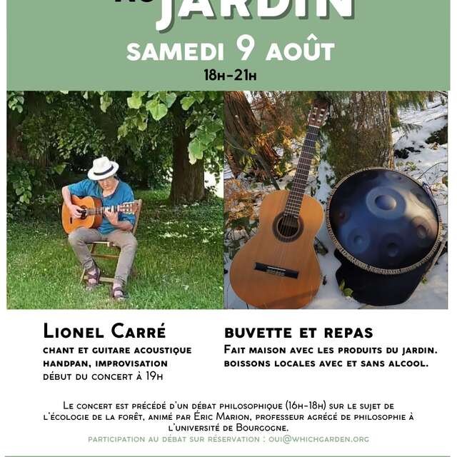 Musique au Jardin - Guitare, chant et improvisation handpan