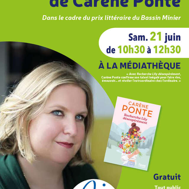 Rencontre-dédicace avec Carène Ponte
