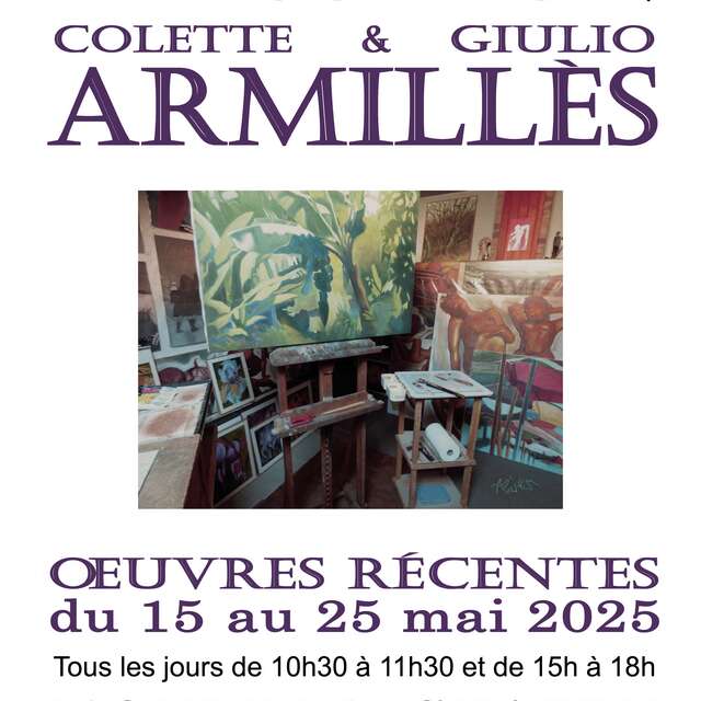 Exposition de Colette et Giulio ARMILLES